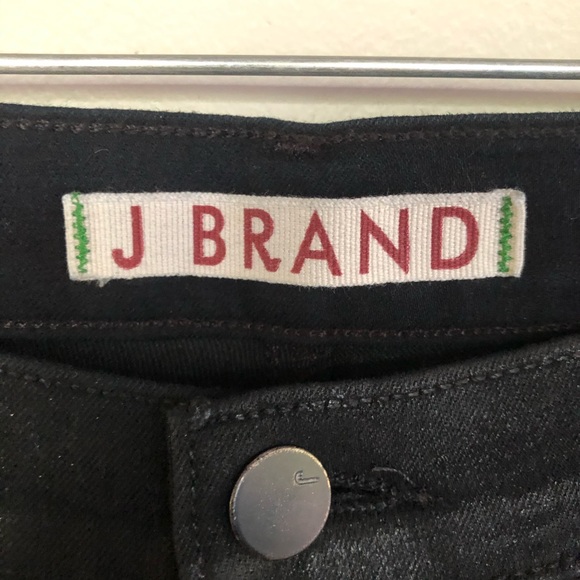 J Brand Black Shimmer Cropped Jeans Womens Plus Size 32 - Picture 7 of 8